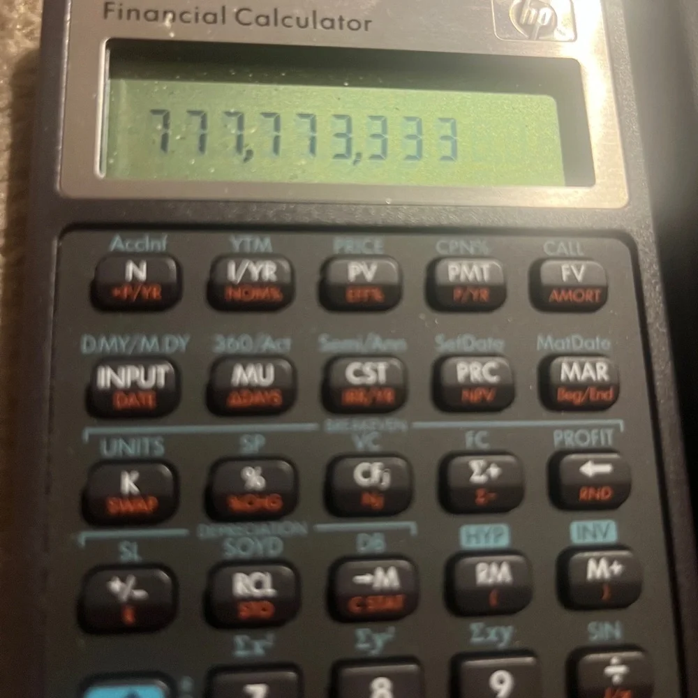 HP 10B ll Plus/Hewlett Packard 108 ll +Financial Scientific Calculator W/case